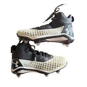 Under Armour Men’s Highlight Hammer MC Cleats Black and White size 8.5